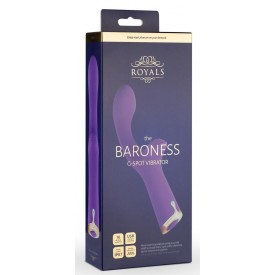 Фиолетовый вибратор The Baroness G-spot Vibrator - 19,5 см.